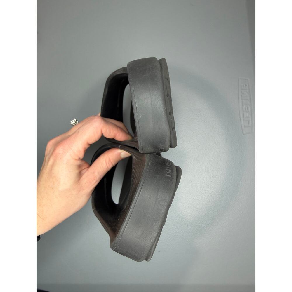 OOFOS OOahh Recovery Slides Womens 7 Men’s 5 Black Sandals OOfoam Foam Slip On - Picture 5 of 10